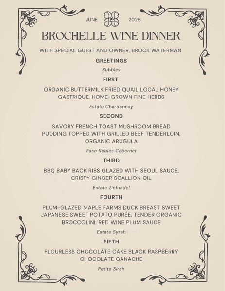 Brochelle Wine Dinner