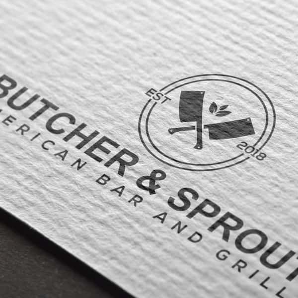 paper with logo