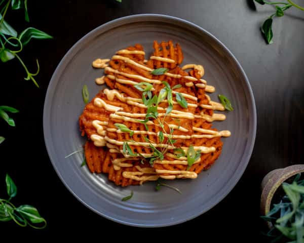 Sweet Potato Waffle Fries Sides Butcher & Sprout Farm to Table, Locally Sourced, Organic