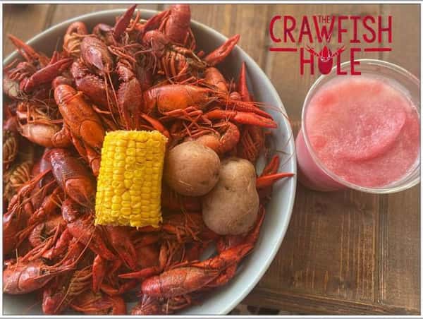 plate of boiled crawfish