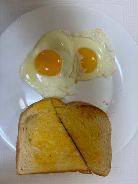 Eggs and toast