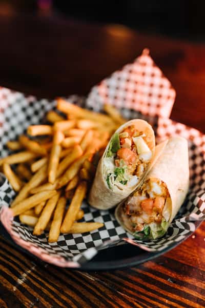 River District Golf & Social, Chicken Wrap, Danville