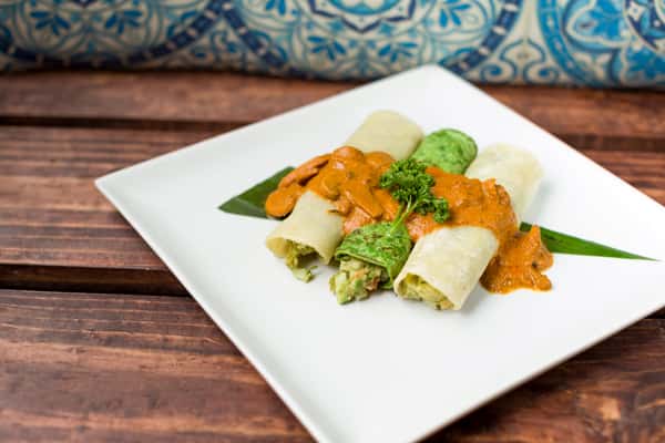 Enchiladas Aztecas (VG) Restaurant Menu Chiguacle Sabor Ancestral