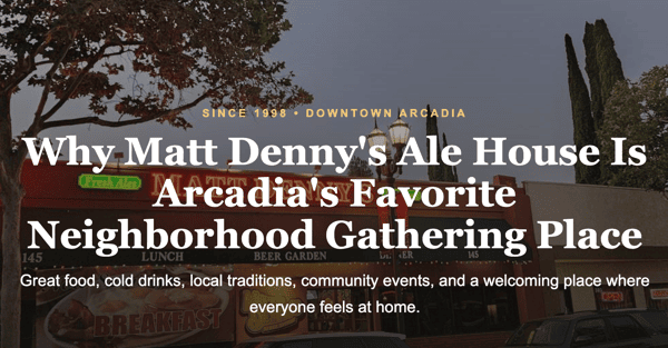 Arcadia Neighborhood Gathering place