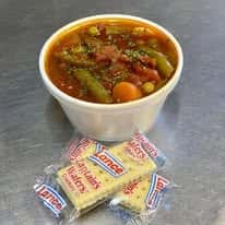 Container of mixed curry