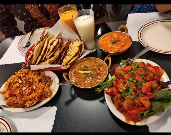 assortment Indian Food Items