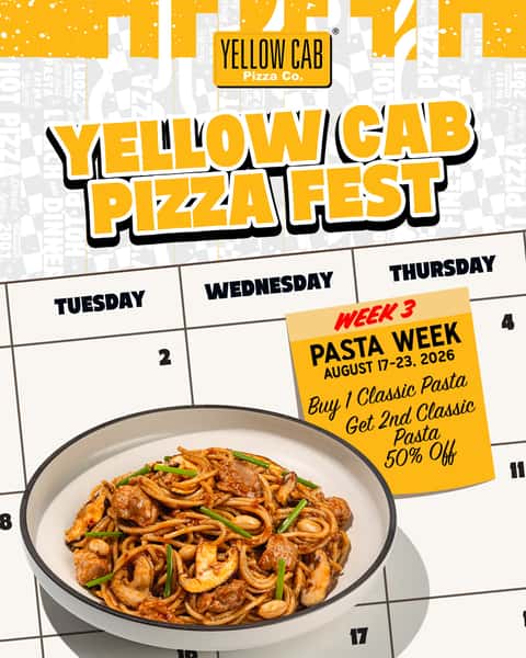 Yellow Cab Pizza Fest Week 3: Pasta Week