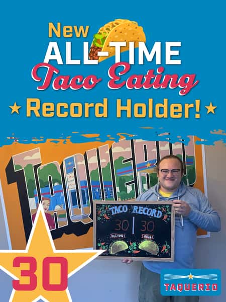 The taco record just got WILD. 🌮👑
Gabe Bell came back to Taquerio and took the record from 25 tacos… to 30. 🤯🔥
Yep. THIRTY TACOS.
@thegbelluscio
#Taquerio #TacoChallenge #FoodChallenge #MysticEats #EatLikeAChampion #TacoKing
