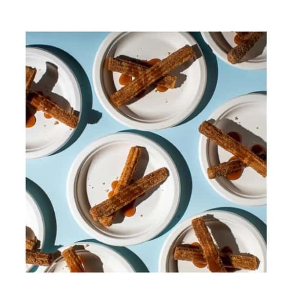 Plates of churros