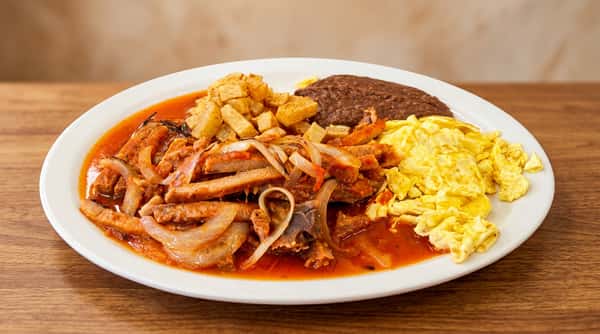 pork ribs scrambled eggs