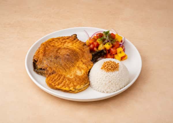 Tortang Talong with Crab Meat
