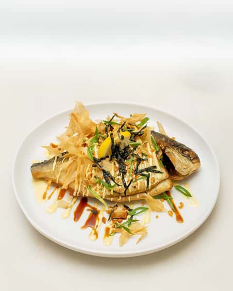 Baked Pompano with dashi butter