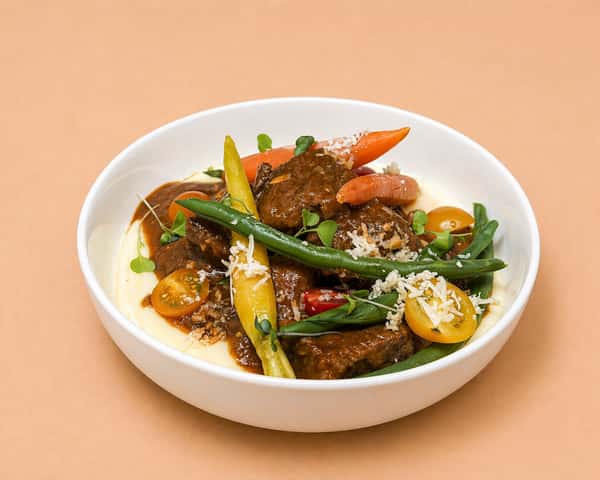 Kalderetang Baka w/ Blue Cheese Mash