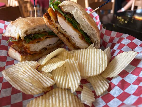 Buffalo Hot Honey Crispy Chicken Sandwich