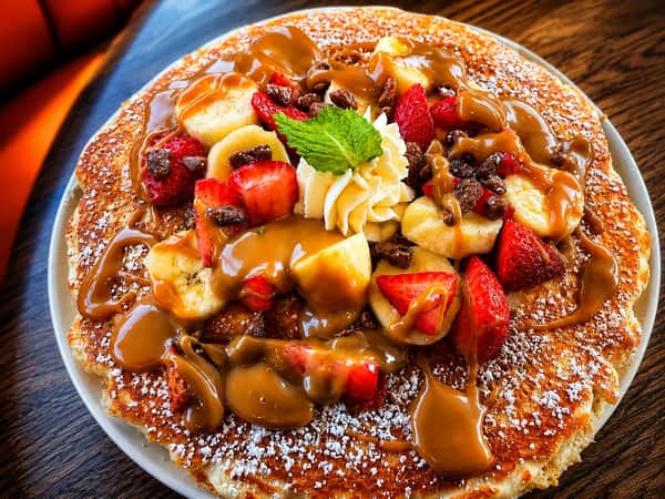 Strawberry Biscoff Pancakes