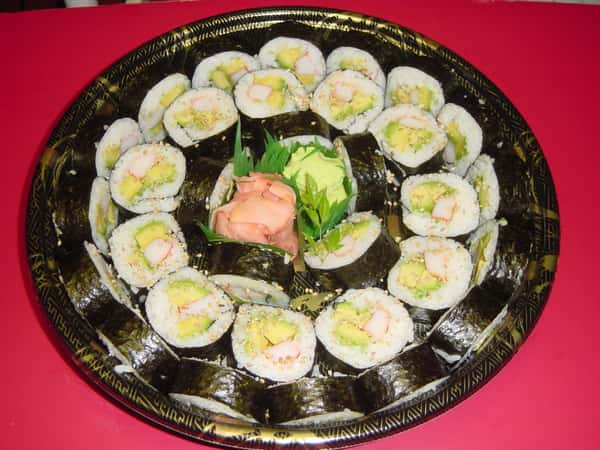 R5 Bamboo California Roll Platter (32 Pieces)