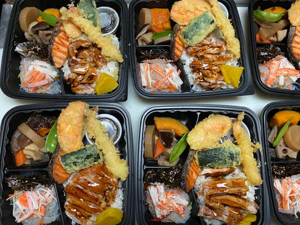 Bento boxes from Bamboo Teri House
