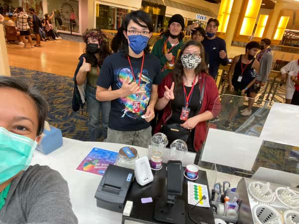 staff members serving guests