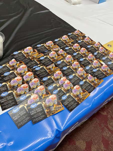 table set for catered event