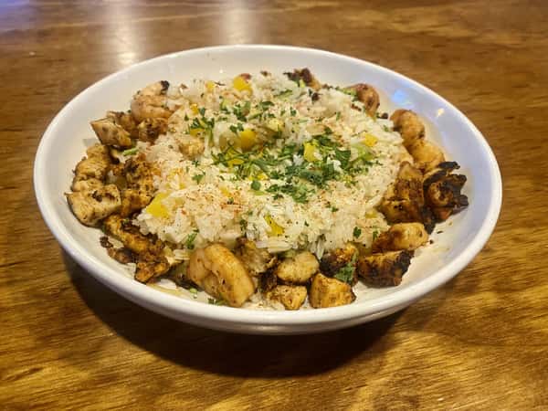 Cajun Chicken & Shrimp Rice Bowl 
