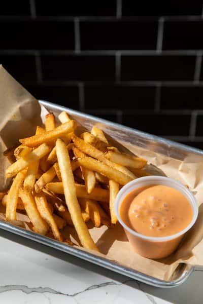 French Fries w/ Mensch Sauce*