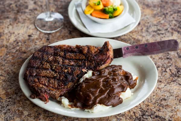 Herbed Butter Rib Eye Steak*