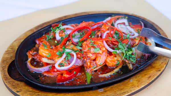 Blue Royal Garlic Shrimp