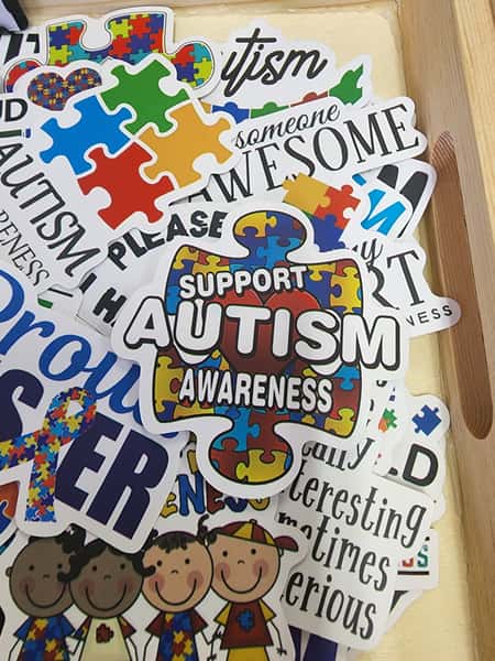 Autism/ Bible Verse Small Stickers