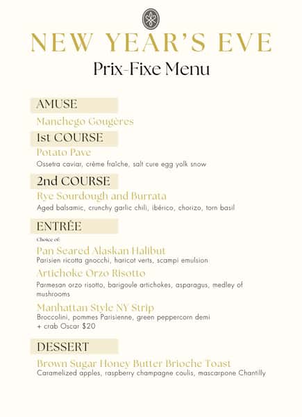 prefix nye dinner