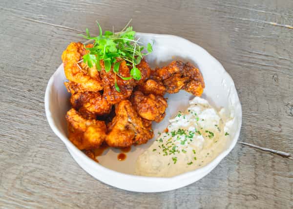 Cornmeal Cauliflower Poppers