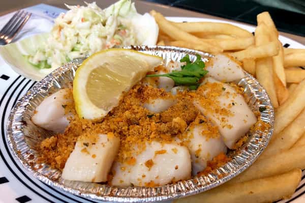 Baked Deep Sea Scallop Platter