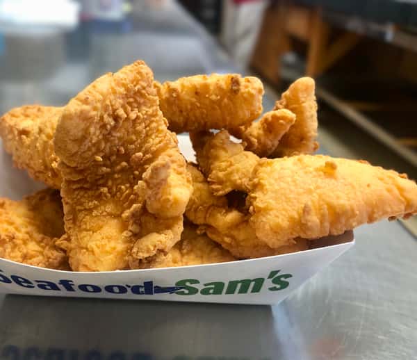 Fried Salmon Bites