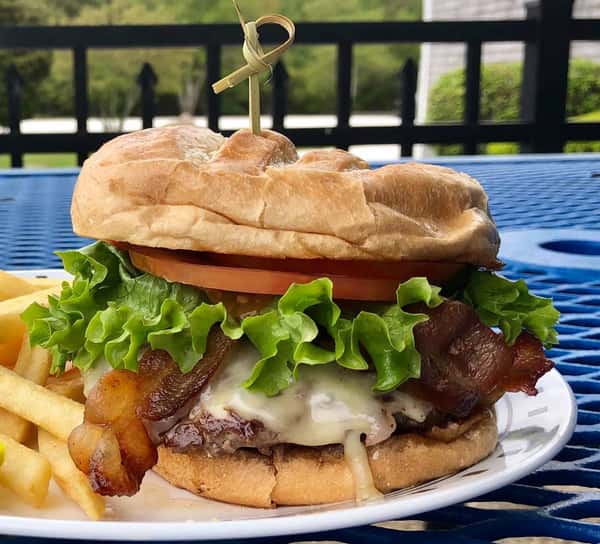 Sam's Open-Faced "Better Pub Burger"