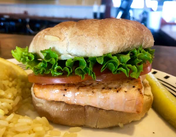 Broiled Salmon Sandwich