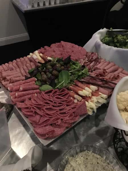 Deli meat antipasto party platter