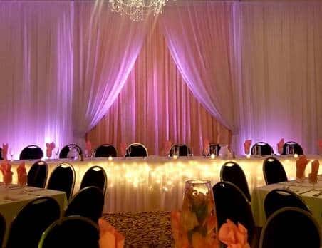 Reception Interior with Purple and Pink lighting