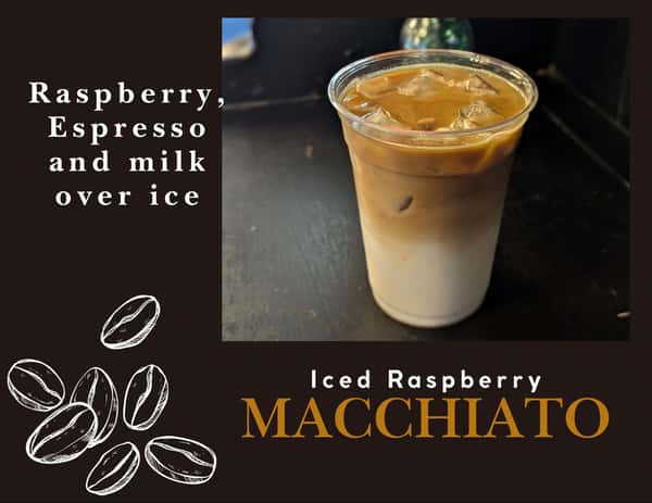 Iced Raspberry Macchiato
