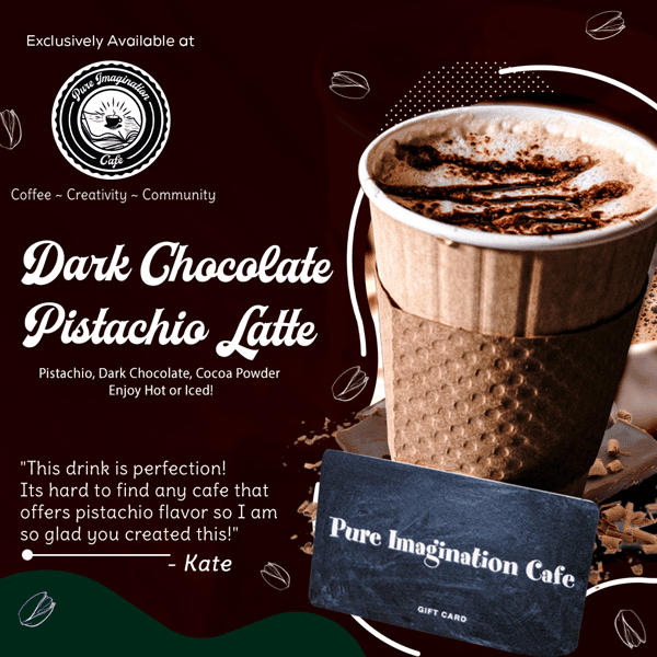 Dark Chocolate Pistachio Latte