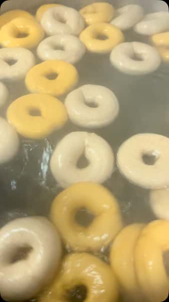 Kettle boiled. Fresh baked #BagelBoss