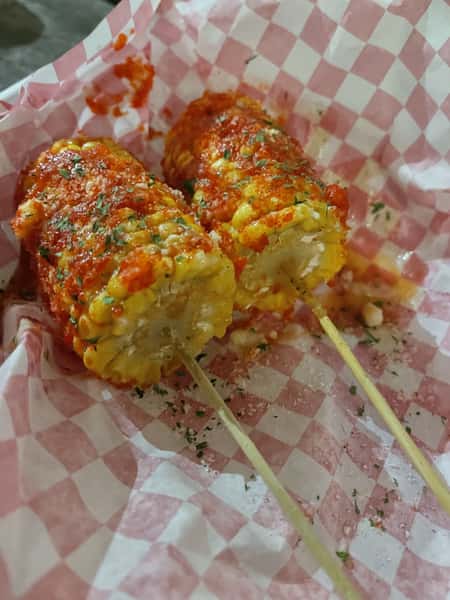 Corn with sauce