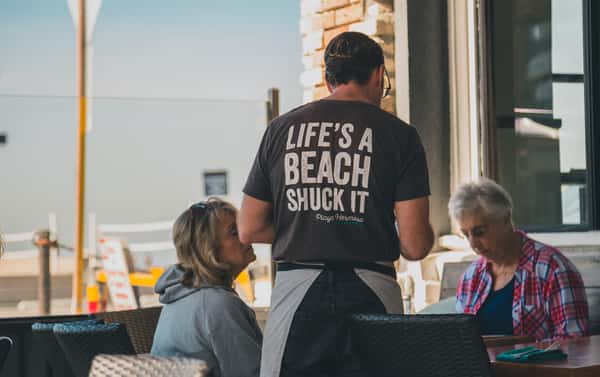 life's a beach shuck it shirt