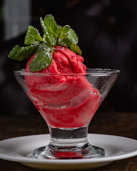 Raspberry sorbet