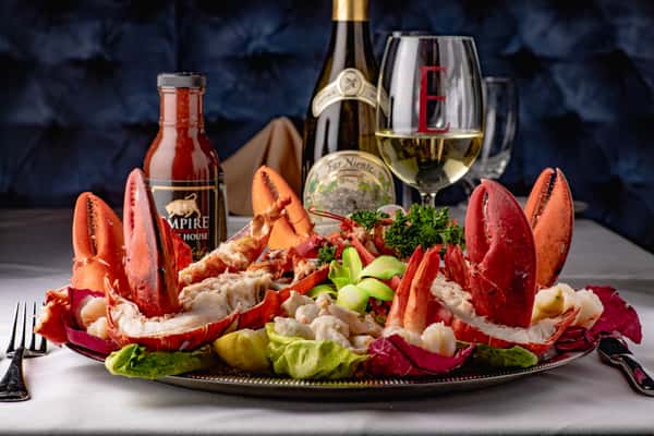 Seafood platter and wine, private events, Empire Hawaii