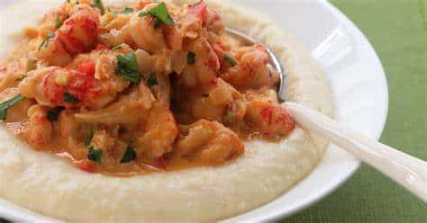 Smothered Shrimp with Grits
