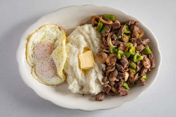Steak Eggs And Grits