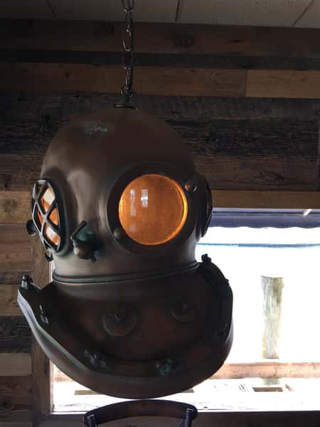 antique scuba mask