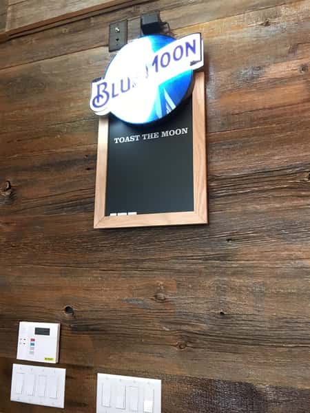 Blue Moon beer bar sign
