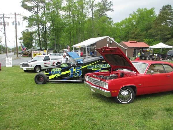 assortment of cars on a lawn