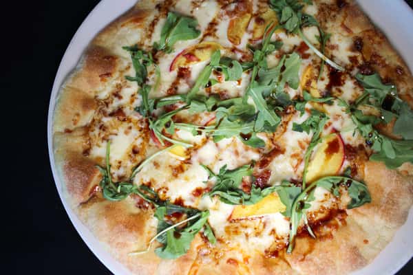 Palisade Peach, Proscuitto & Basil