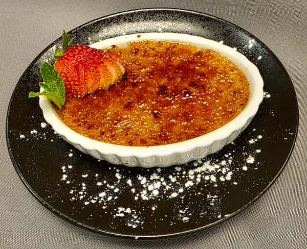Vegan Strawberry Creme Brulee